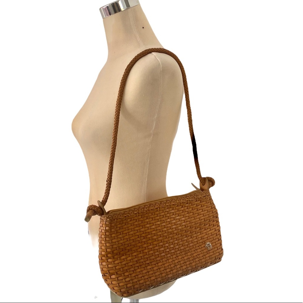 Vintage Etienne Aigner Woven Leather Purse